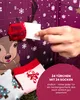 Socken Adventskalender mit Klappbox u Schleife : 35-41 Produktbild-Vorschau 4