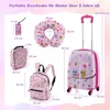 COSTWAY Valigia per bambini 5 pezzi + zaino, trolley per Anteprima dell’immagine prodotto 5