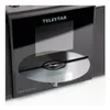 A close-up shot of a CD player with a CD partially inserted. Produktbild-Vorschau