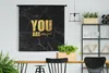 MuchoWow® Wandteppich Wandbehang Zitate - Magie - Gold - Produktbild-Vorschau 2