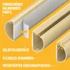D-Line 20x10 mm, kábelový kanál, balenie 4 kusy, 4 metre, Náhľad obrázku produktu 2