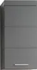 A front view of a gray wall-mounted storage cabinet. Produktbild-Vorschau