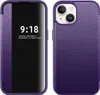 iPhone 15 Hülle, Schlank Kunstleder Klapp Ledertasche Produktbild-Vorschau 1