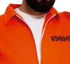 Dieb Halloween Kostüm Gefängnis Outfit Sträfling Orange Produktbild-Vorschau 7