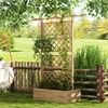 Outsunny Jardiniššre avec treillis bac š€ fleurs potager Voir les images du produit 2