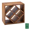 WOHNLING Weinregal WL5.673 Sheesham Massivholz 40x40x25cm Produktbild-Vorschau 7