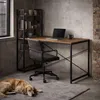 Bureau d'ordinateur scolaire 120x60 cm avec étagère à 3 Voir les images du produit 4