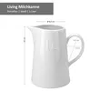 Milchkanne 1 L Porzellan weiß 19 x 9,5cm Getränke servieren Produktbild-Vorschau 5