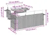 vidaXL 6-tlg. Garten-Sofagarnitur mit Kissen Schwarz Poly Produktbild-Vorschau 8