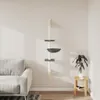 vidaXL Drapak z mocowaniem do ściany Ciemnoszary 142,5 cm Podgląd zdjęcia produktu 3