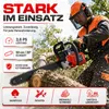 Bituxx Benzin Kettensäge 58ccm, orange, MS-12226 Produktbild-Vorschau 4