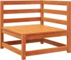 vidaXL Gartensofa mit Fußhocker 2-Sitzer Wachsbraun Produktbild-Vorschau 5