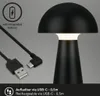 LED Akku-Tischleuchte Tischlampe für innen außen Garten USB Produktbild-Vorschau 6