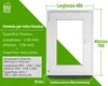BAU PLAZA Kellerfenster BxH 45 x 65 cm / 450 x 650 mm DIN Produktbild-Vorschau 3
