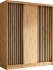 Masseno Schiebetürenschrank LAMELLO 180 cm Kleiderschrank Produktbild-Vorschau 1