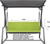 Auflagen für Hollywoodschaukel 170x50 + 170x50 cm Lemon Produktbild-Vorschau 2