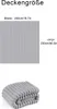 A diagram showing the dimensions of a blanket, with a folded blanket shown below. Produktbild-Vorschau