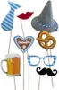 Partyzubehör Set 16-teilig, 8 verschiedene Motive, lustige Produktbild-Vorschau 1
