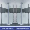IMPTS Pendeltür Duschkabine Eckeinstieg 90x90x195cm Produktbild-Vorschau 12