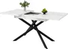 MODFU Table À Manger - Extensible Avec Plateau MDF Marbre Voir les images du produit 11
