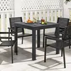 KOMFOTTEU Gartentisch ausziehbar für 4-6 Personen, Esstisch Produktbild-Vorschau 5