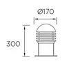 Bodenleuchte Grid 300mm LED-C4  55-9318-Z5-M3 Urbanes Grau Produktbild-Vorschau 4