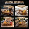 Couchbar Snackbox Eiche mit 4 Glasschalen - Getränkehalter Produktbild-Vorschau 5