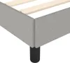 vidaXL Cadre de lit sans matelas gris clair 140x200 cm Voir les images du produit 6