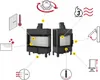 KRATKI LUCY caldaia camino 12 kW Ø 200 con porta di Anteprima dell’immagine prodotto 4