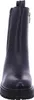 A front view of a black Chelsea boot with a thick sole. Produktbild-Vorschau