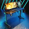 SONNI biurko gamingowe 140×75×60 cm z oświetleniem RGB 7 Podgląd zdjęcia produktu 1