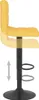 vidaXL Tabouret de bar 2 pcs. jaune moutarde Tissu Voir les images du produit 7