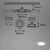 LED Einbauleuchten Bad 3er Set dimmbar Fernbedienung IP44 Produktbild-Vorschau 8