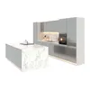 Inselküche-Küchenzeile 420 cm Glanzia – KU-S14 – Grau – Produktbild-Vorschau 2