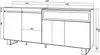 Sideboard, Highboard, 200x35x87cm, 4 Türen, Elektrokamin. Produktbild-Vorschau 4