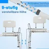Překládací lavice do vany, nastavitelná výška, široké Náhled obrázku produktu 3