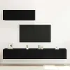 vidaXL TV-kast set, 3 stuks, zwart, eikenlook, houtvezel Productafbeelding-voorbeeld 4