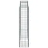Gabionen mit Hochbogen 8 Stk. 300x50x200/220cm Verzinktes Produktbild-Vorschau 5