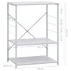 vidaXL Półka pod kuchenkę mikrofalową biała 60×39,6×79,5 cm Podgląd zdjęcia produktu 8