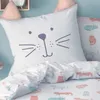 Katze Bettwäsche Set 135x200 + 80x80, 100% Baumwolle Produktbild-Vorschau 3