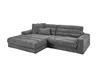 KAWOLA Sofa LANA Ecksofa Cord grau Recamiere links Produktbild-Vorschau 2
