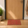 Relaxdays Fußmatte Kokos, Vorleger natur-rot gestreift, Produktbild-Vorschau 9