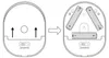2x LED Nachtlicht Batterie Bewegungsmelder Licht Sensor Produktbild-Vorschau 8