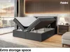 MEBLINI Boxspringbett mit Bettkasten - Bett mit LED Produktbild-Vorschau 5