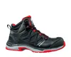 A black and red high-top work boot is shown against a white background. Produktbild-Vorschau