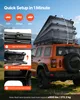 VEVOR, stříška na střechu auta s pevnou konstrukcí, pro 2-3 Náhled obrázku produktu 2