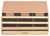 vidaXL Legenest für Hühner 3 Fächer 93x40x65 cm Massivholz Produktbild-Vorschau 4