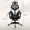 Sedia da gioco Huzaro Combat 5.0 White Anteprima dell’immagine prodotto 16