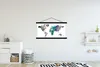 MuchoWow® Textilposter Weltkarte - Künstlerisch - Farben Produktbild-Vorschau 2