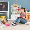 Detská polička Relaxdays, polička v tvare domčeka, 3 Náhľad obrázku produktu 3